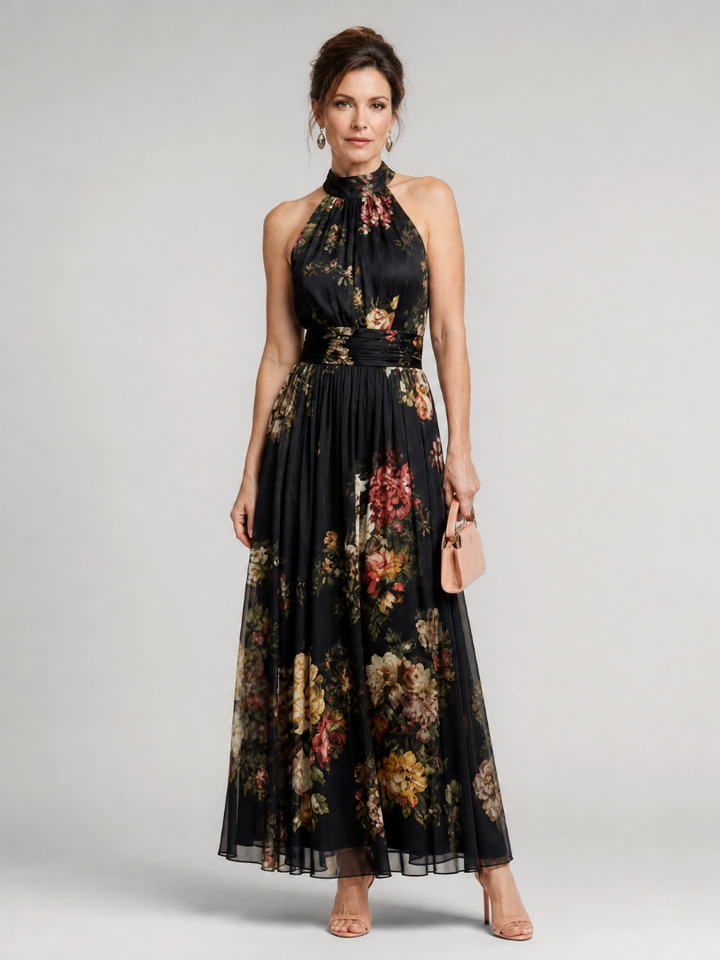 Juliette | Floral Halter Midi Dress