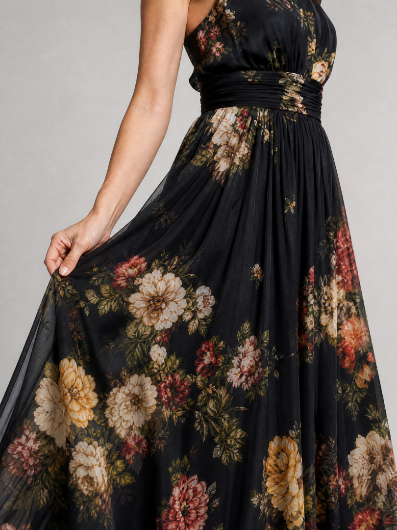 Juliette | Floral Halter Midi Dress