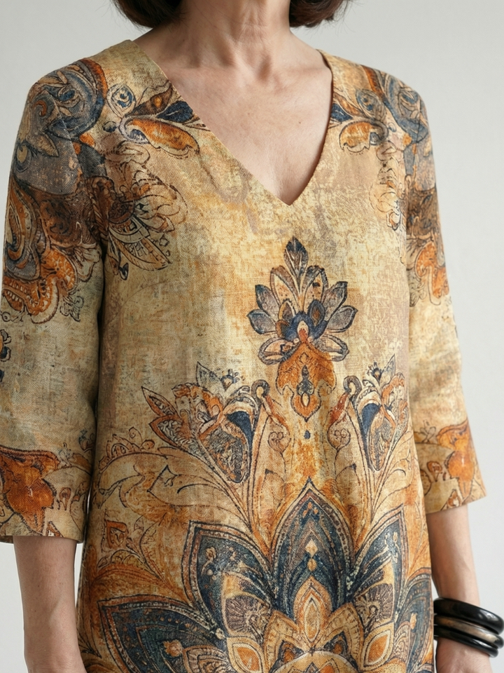 Amelie | Central Floral Midi Dress