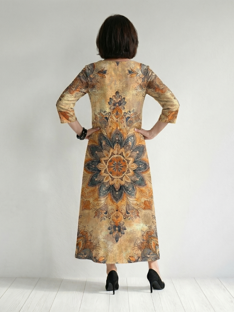 Amelie | Central Floral Midi Dress