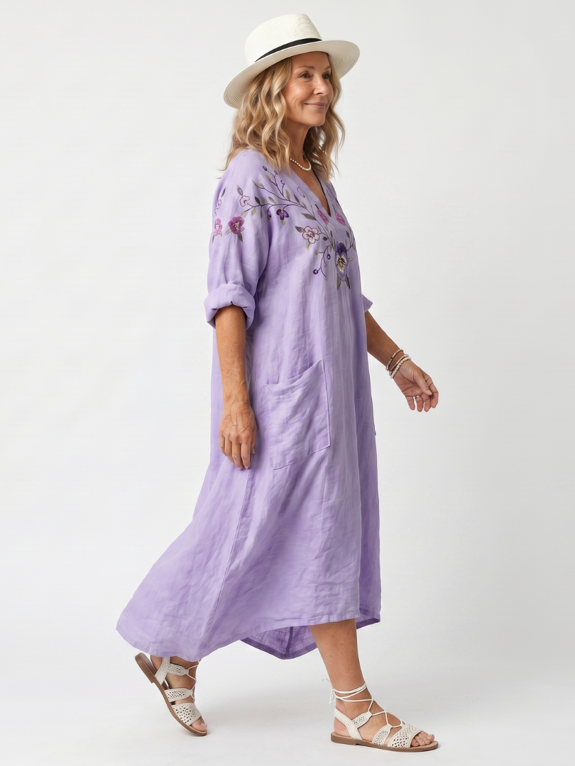 Frances | Floral Relaxed Midi Dress
