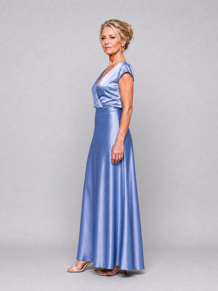 Eloise | Wrap-Bodice Maxi Dress