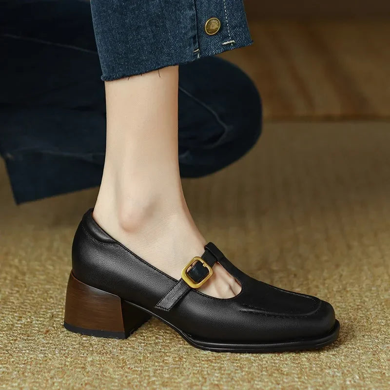 Beatrice | Classic T-Strap Pumps
